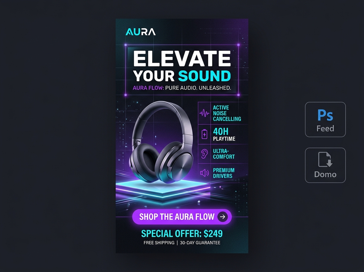 Aura Headphones Campaign